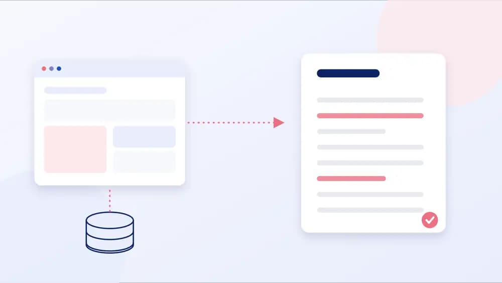 Illustration: a detailed specification created from the visible functionality and the data